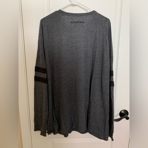 Disney Parks Long Sleeve Jersey Shirt - Heather Gray and Black - Women’s XXL - Picture 2 of 5